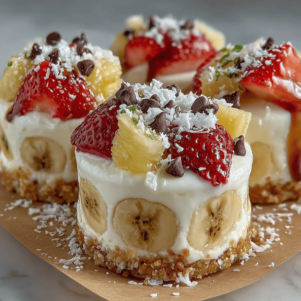 In recent years, the demand for frozen treats and healthy snacks has surged, as consumers increasingly seek ways to satisfy their sweet cravings without compromising their health. As the warm months approach, many turn to indulgent desserts that offer a refreshing escape from the heat. Enter Frozen Banana Split Yogurt Bites—a delightful blend of flavor, nutrition, and fun that caters to both children and adults alike. This recipe transforms the classic banana split into a bite-sized snack that is not only easy to prepare but also packed with health benefits.
