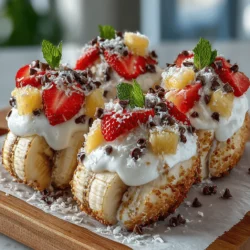 In recent years, the demand for frozen treats and healthy snacks has surged, as consumers increasingly seek ways to satisfy their sweet cravings without compromising their health. As the warm months approach, many turn to indulgent desserts that offer a refreshing escape from the heat. Enter Frozen Banana Split Yogurt Bites—a delightful blend of flavor, nutrition, and fun that caters to both children and adults alike. This recipe transforms the classic banana split into a bite-sized snack that is not only easy to prepare but also packed with health benefits.