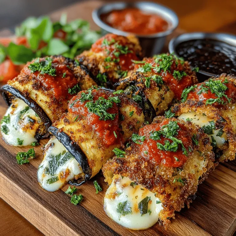 Eggplant, known for its rich, earthy flavor and meaty texture, has long been a staple in Mediterranean cuisine. This versatile vegetable can be found in a variety of dishes, from hearty ratatouilles to grilled antipastos. Its ability to absorb flavors makes it an excellent canvas for culinary creativity. Among the numerous ways to enjoy eggplant, Mini Eggplant Mozzarella Wrap Rolls stand out as a delightful option that combines the robust taste of eggplant with the creamy richness of fresh mozzarella. These wrap rolls are not only delicious but also offer a healthy alternative for those seeking lighter fare without sacrificing flavor.