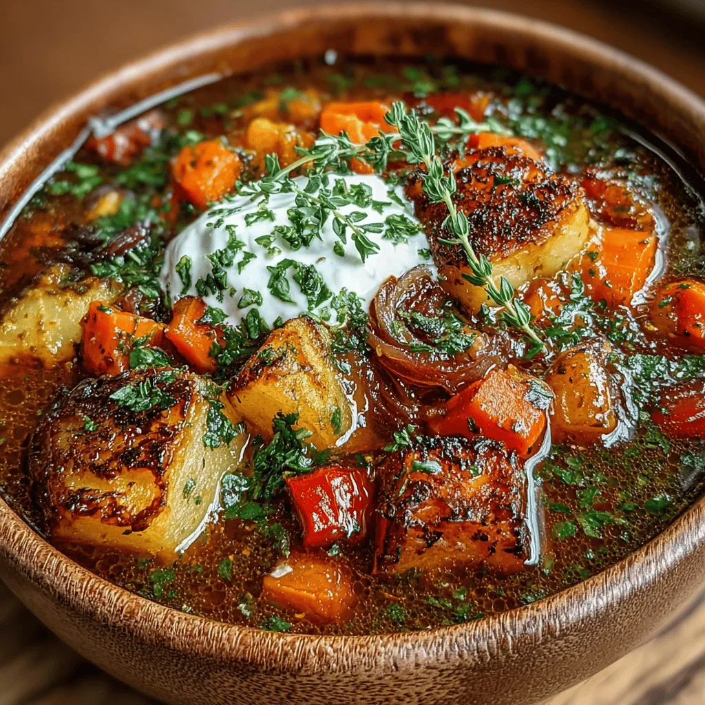 As the seasons change and the air turns crisp, there's nothing quite as comforting as a warm bowl of soup. One recipe that captures the essence of fall and winter is the Maple Roasted Root Veggie Soup. This dish combines the earthy sweetness of root vegetables with the rich, natural sweetness of maple syrup, creating a flavor profile that is both unique and deeply satisfying. Root vegetables are not only flavorful but also widely available throughout the colder months, making them a perfect choice for a hearty soup.