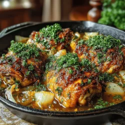 Apple Cider Braised Chicken Drumsticks
