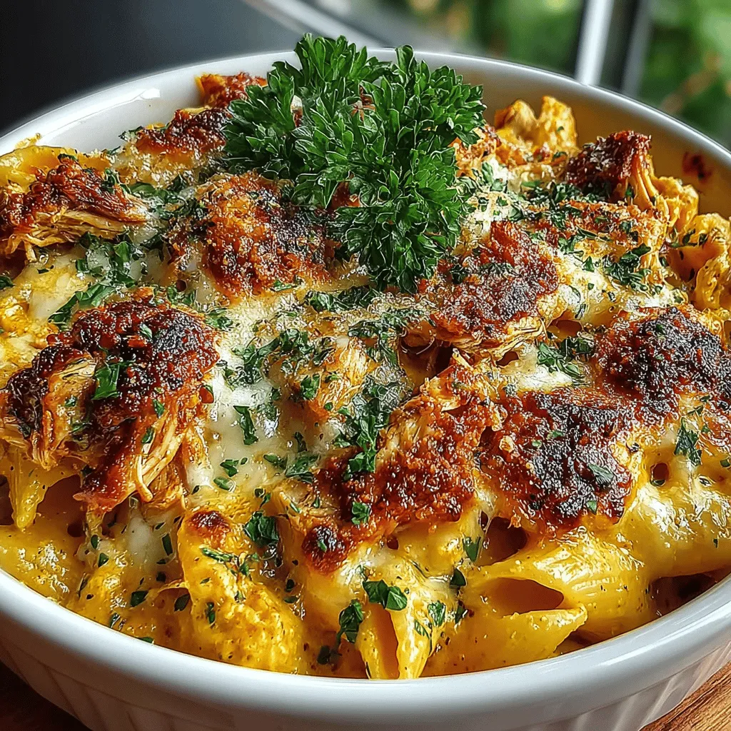 As the leaves turn golden and the air becomes crisp, there's nothing quite like the comforting embrace of a warm, creamy pasta dish. One standout recipe that captures the essence of autumn is the Creamy Pumpkin Chicken Pasta Bake. This dish not only brings together the rich, nutty flavor of pumpkin with tender chicken and perfectly cooked pasta, but it also serves as a hearty meal that can easily feed a family or impress guests at gatherings.