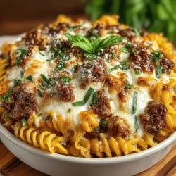 Delve into the comforting world of casseroles with our Cheesy Italian Sausage Pizza Casserole. This delightful dish brings the beloved flavors of pizza directly to your dinner table, transforming it into a heartwarming meal that is sure to satisfy. Combining the savory essence of Italian sausage, the heartiness of pasta, and the creaminess of cheese, this casserole is not only a feast for the stomach but also a treat for the palate. Ideal for family dinners or gatherings with friends, it encapsulates the joy of sharing a comforting meal.
