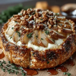 When it comes to appetizers that impress without requiring hours of labor, baked brie stands out as a beloved favorite. This warm, gooey cheese is not only a visual feast but also a delightful treat for the palate, making it an ideal choice for gatherings, celebrations, or intimate dinners. The succulent combination of sweet pears and crunchy walnuts adds a unique twist to the creamy richness of brie, creating a harmonious blend of flavors that will leave your guests raving.