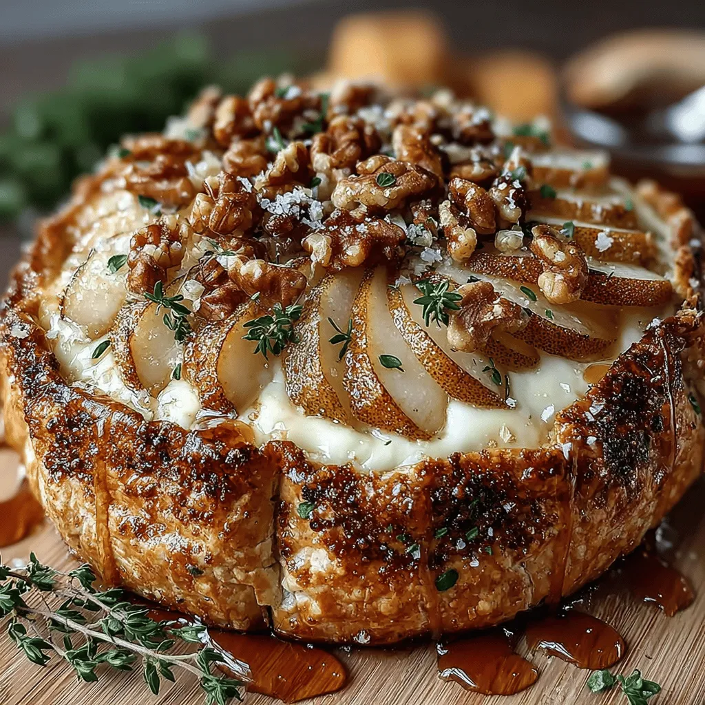 When it comes to appetizers that impress without requiring hours of labor, baked brie stands out as a beloved favorite. This warm, gooey cheese is not only a visual feast but also a delightful treat for the palate, making it an ideal choice for gatherings, celebrations, or intimate dinners. The succulent combination of sweet pears and crunchy walnuts adds a unique twist to the creamy richness of brie, creating a harmonious blend of flavors that will leave your guests raving.