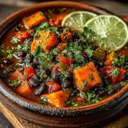 In recent years, the demand for plant-based meals has surged, with many individuals seeking nutritious alternatives that satisfy both taste and health. Among these vibrant dishes, Sweet & Spicy Sweet Potato Black Bean Chili stands out as a comforting and wholesome option. This chili not only warms the soul but also nourishes the body, making it an excellent choice for lunch, dinner, or meal prep throughout the week.