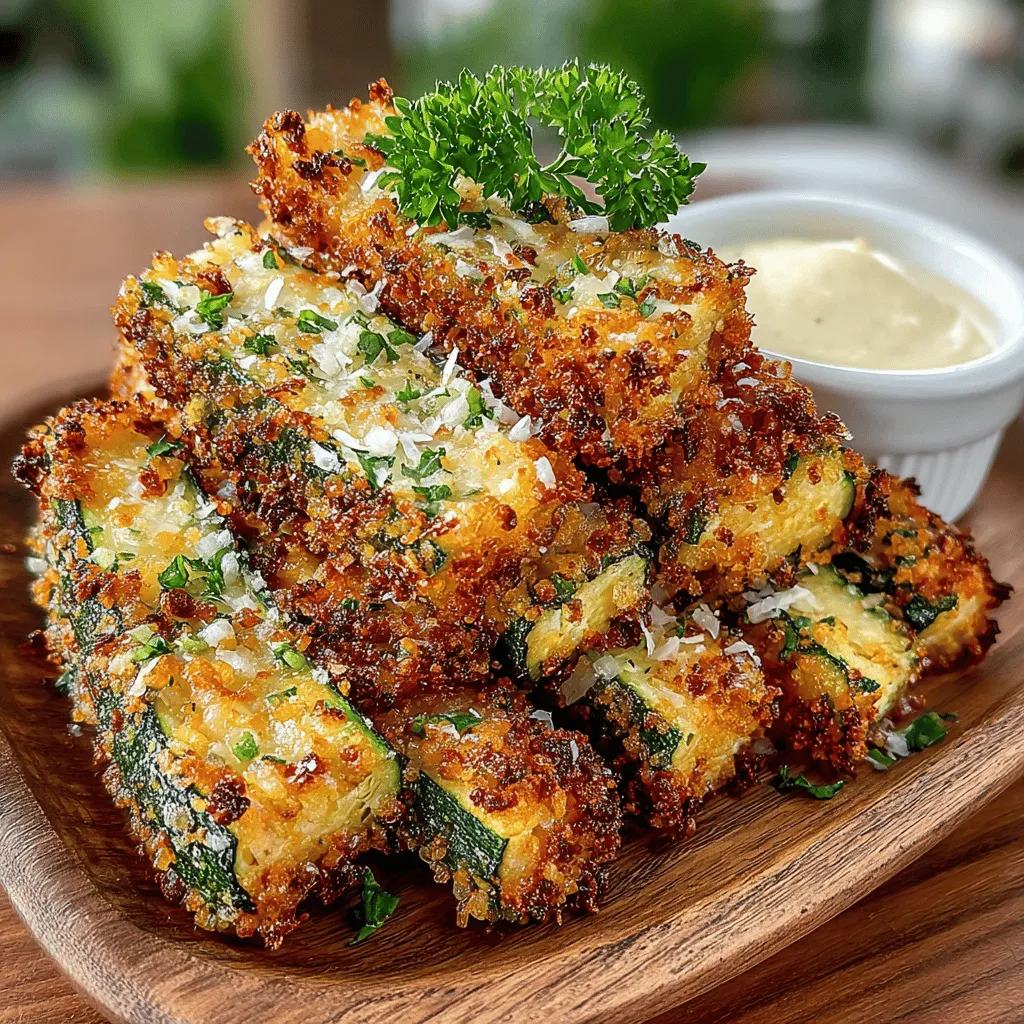 Crispy Parmesan Zucchini Fries are a delightful twist on the traditional concept of fries, offering a healthier alternative that doesn't compromise on flavor or crunch. These baked zucchini fries are not only a fantastic way to enjoy this versatile vegetable, but they also provide a guilt-free snack or side dish option that everyone can enjoy. Whether you're looking for a quick appetizer for a party, a side dish for dinner, or a nutritious snack, this recipe checks all the boxes.