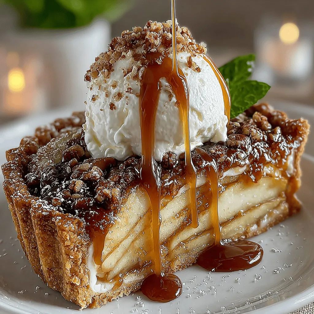 - 1 ½ cups all-purpose flour - ½ cup unsalted butter, chilled and diced - ¼ cup granulated sugar - 1/4 teaspoon salt - 1 large egg yolk - 3 tablespoons cold water - 4-5 Granny Smith apples, peeled, cored, and sliced - ½ cup brown sugar - 1 teaspoon ground cinnamon - 1 tablespoon lemon juice - 1 cup granulated sugar (for caramel) - ½ cup heavy cream - 1 teaspoon vanilla extract - Pinch of salt
