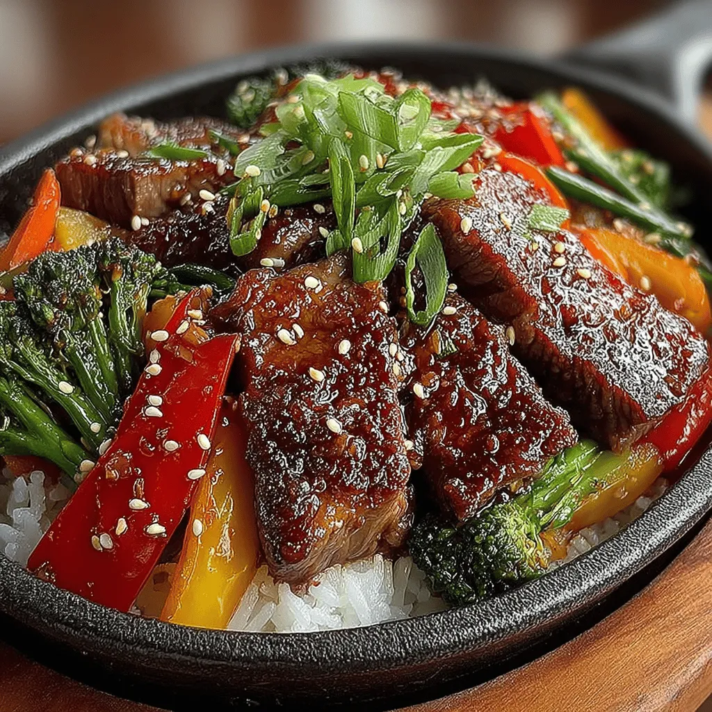 When it comes to quick, delicious meals that satisfy both the palate and the nutritional requirements of a busy lifestyle, few dishes can compete with the Sizzling Beef & Veggie Fiesta. This vibrant stir-fry not only bursts with flavors but also showcases a beautiful medley of colors and textures, making it an inviting option for family dinners or casual gatherings. This dish is a celebration of fresh ingredients and bold flavors, perfectly suited for those hectic weeknights when time is short but the craving for a hearty meal is high.