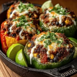 Zesty Taco Stuffed Bell Peppers Recipe