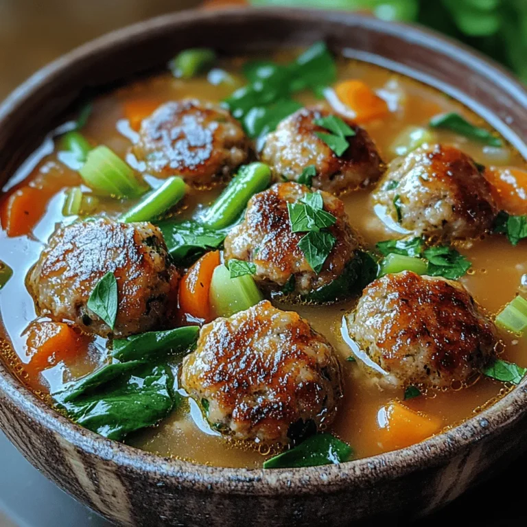 As the leaves turn vibrant shades of orange and gold and the temperature begins to drop, there's a comforting ritual that many of us look forward to: warming up with a hearty bowl of soup. Soup has a unique ability to evoke feelings of coziness and nostalgia, making it a beloved staple during the colder months. The rich aromas filling the kitchen as a pot simmers on the stove can instantly transport us to our childhood, where family gatherings and home-cooked meals shaped our love for food. Among the myriad of soup options available, one recipe stands out for its balance of flavor, nutrition, and satisfaction: Cozy Savory Turkey Meatball Soup.