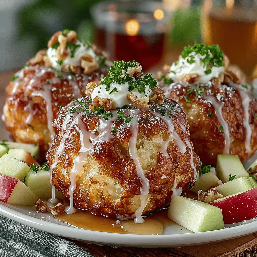 Baked Apple Fritters with Cinnamon Glaze are a delightful treat that beautifully marries the natural sweetness of apples with the warm, comforting spices of cinnamon and nutmeg. Unlike their fried counterparts, these baked fritters offer a lighter option without compromising on flavor or texture. Each bite provides a satisfying crunch from the exterior and a soft, moist center filled with tender apple pieces. Perfect for breakfast, as an afternoon snack, or even as a dessert, these fritters are versatile enough to satisfy any craving.