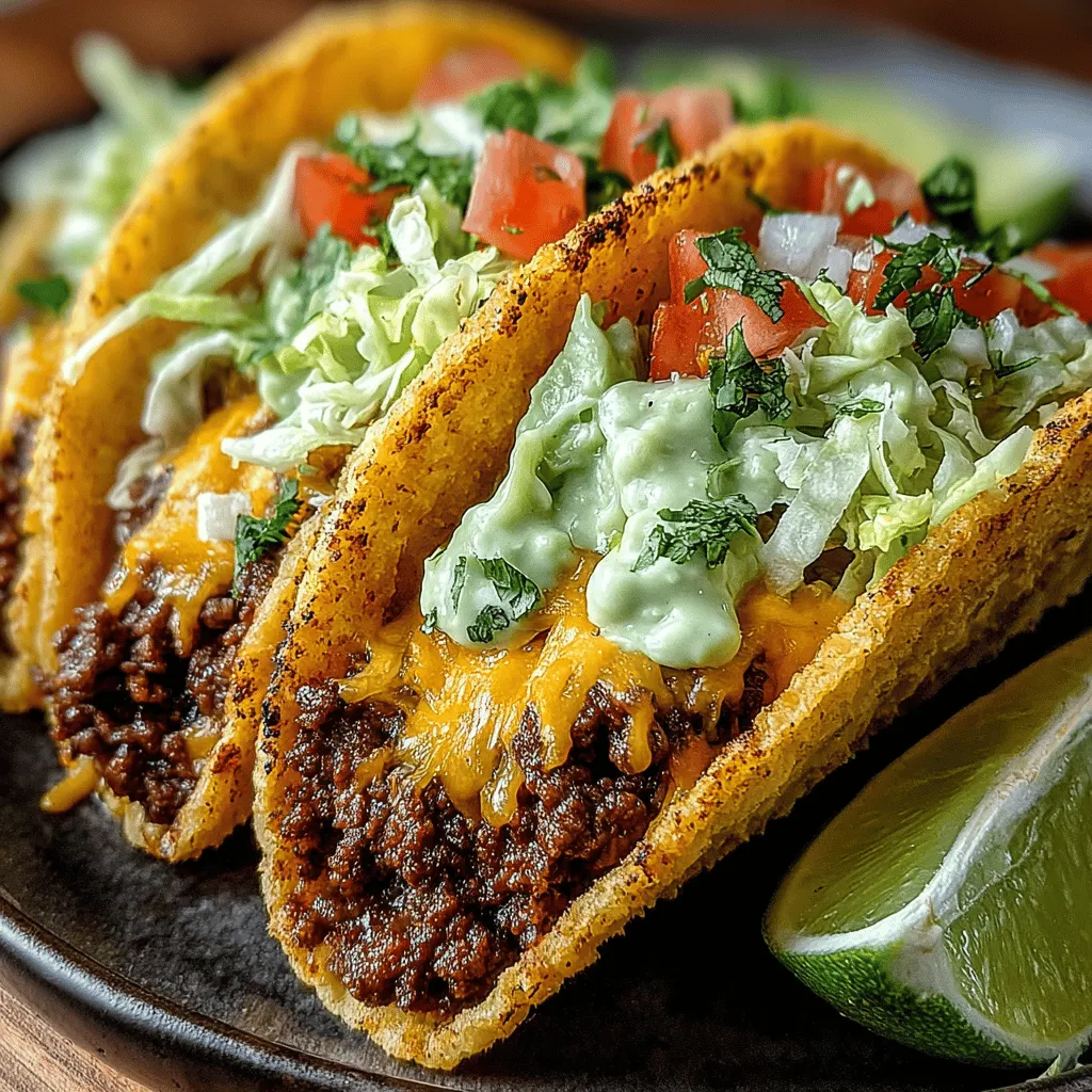 When it comes to quick, satisfying meals that please a crowd, few dishes can rival the classic beef taco. These delectable bites have earned their place as a beloved staple in households across the globe, thanks in large part to their vibrant flavors and remarkable versatility. Imagine savory ground beef seasoned to perfection, all nestled in a warm tortilla, and then topped with a rich and creamy avocado drizzle that elevates the dish to a whole new level. This recipe for flavor-packed beef tacos with creamy avocado drizzle is not only a treat for the taste buds; it’s also incredibly easy to prepare, making it an ideal choice for busy weeknight dinners or casual gatherings with friends and family.