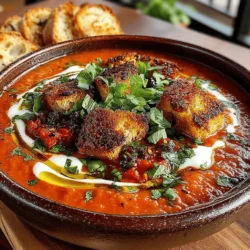 In an era where comfort food and wholesome ingredients are at the forefront of culinary trends, the Rustic Tomato Basil Bliss soup emerges as a delightful embodiment of both. This recipe combines the rich flavors of ripe tomatoes with the aromatic freshness of basil, resulting in a comforting dish that warms the soul. Perfect for any season, this soup can be enjoyed on its own or paired with crusty bread for a filling meal.