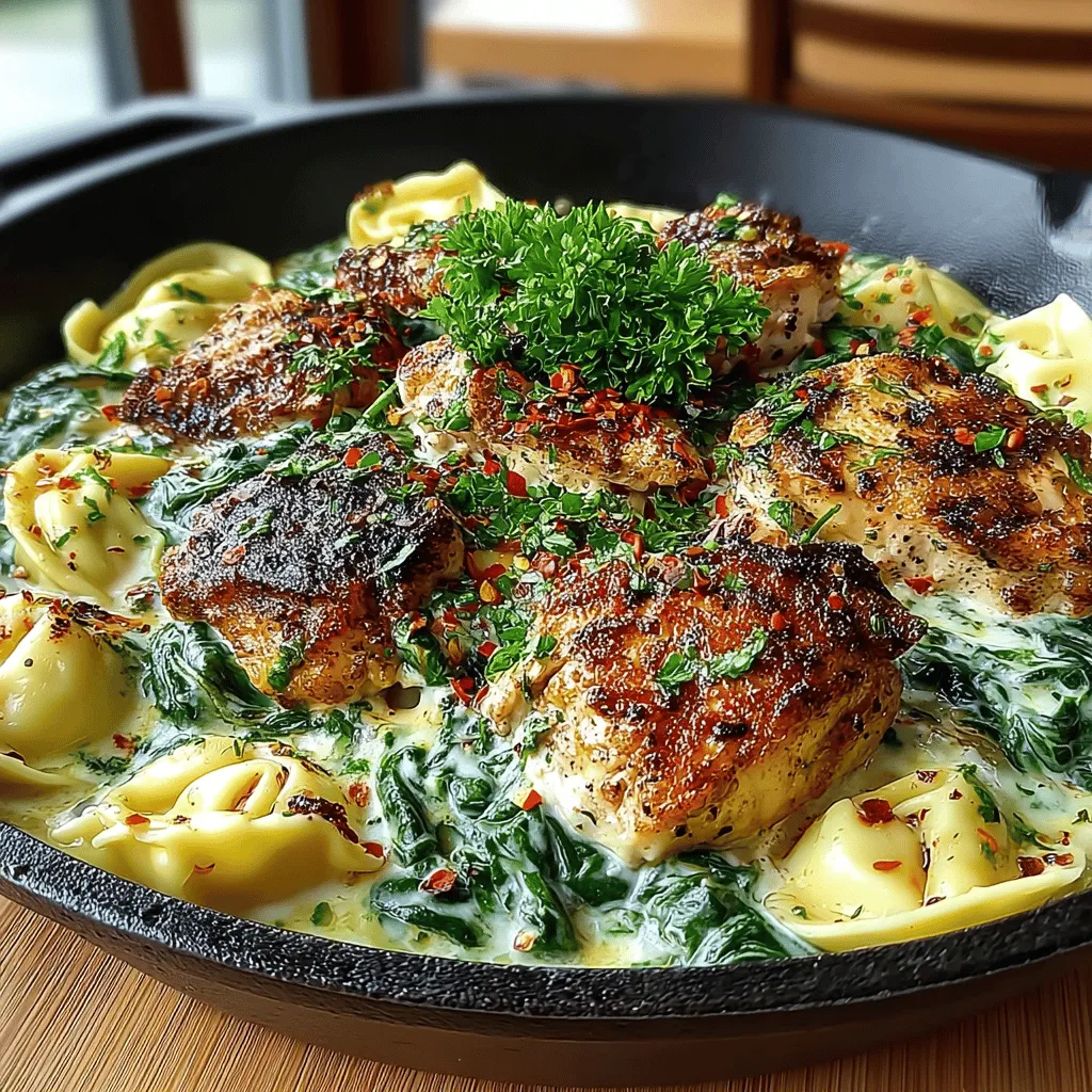 When it comes to weeknight dinners, few dishes are as satisfying and appealing as a creamy spinach and chicken tortellini skillet. This dish combines the delightful texture of tender tortellini with the fresh taste of spinach and the heartiness of chicken, all enveloped in a rich and creamy sauce. It's the kind of meal that not only pleases the palate but also brings comfort and warmth to the dinner table, making it a favorite among families and busy professionals alike.