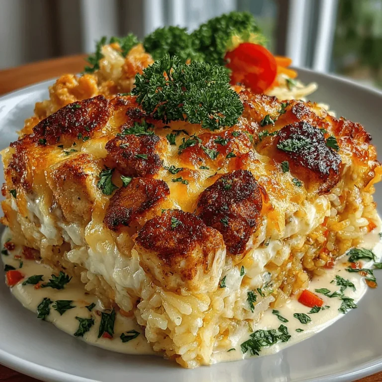 Cheesy Chicken & Rice Delight is not just a meal; it's a comforting embrace on a plate that brings family and friends together. This dish combines tender chicken, creamy cheeses, and wholesome rice, making it an ideal choice for busy weeknights or family gatherings. With its rich flavors and satisfying textures, Cheesy Chicken & Rice Delight has earned a place in the hearts and homes of many. In this article, we will explore the enticing flavors and textures of this delightful recipe, providing you with a step-by-step guide to creating it in your own kitchen. Whether you prefer white rice or brown rice for a healthier twist, this dish can easily be adapted to suit your taste preferences.