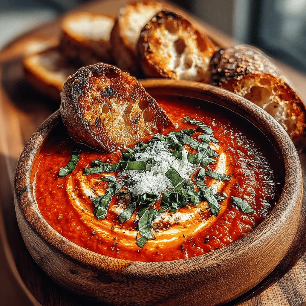 Heavenly Tomato Basil Bliss Soup is a timeless classic that brings warmth and comfort with every spoonful. This delightful soup is not only a staple in many households but also a dish that brings back fond memories of family gatherings and cozy evenings. The rich, vibrant flavors of fresh tomatoes combined with aromatic basil create a symphony of taste that is both satisfying and nutritious. This recipe is versatile, offering a vegan option that allows everyone to enjoy its hearty goodness. Made with fresh ingredients, this soup is a healthy choice packed with vitamins and minerals.