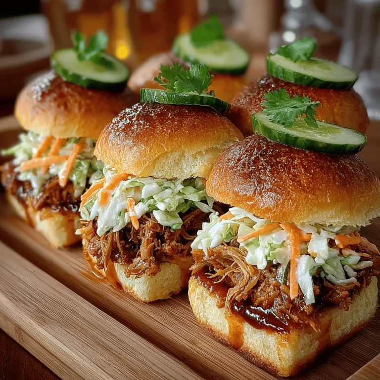 When it comes to satisfying comfort food, few dishes can rival the taste and convenience of BBQ chicken sliders. These delectable little sandwiches pack a punch of flavor, making them a favorite for a variety of occasions. Whether you’re hosting a family gathering, cheering on your favorite team during game day, or simply looking for a quick weeknight dinner option, BBQ chicken sliders are sure to please a crowd. The combination of tender, juicy chicken coated in tangy barbecue sauce and topped with a refreshing coleslaw creates a perfect balance of flavors and textures that’s hard to resist.