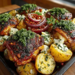 One-pan recipes have surged in popularity, and for good reason. They offer a unique blend of simplicity and flavor, allowing home cooks to create delicious meals without the hassle of multiple pots and pans. With this dish, you can prepare a wholesome dinner while minimizing cleanup, making it an ideal option for those busy evenings when time is of the essence. The One-Pan Zesty Herb Chicken & Crispy Potato Delight exemplifies this trend, offering a satisfying and hearty meal that will impress both family and friends.