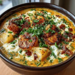 Creamy Roasted Garlic Potato Soup