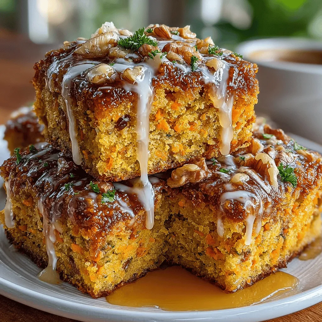 Carrot cake has long been a beloved classic, cherished for its moist texture and delightful blend of spices. This timeless dessert has earned its place in the hearts of many, often associated with celebrations and gatherings. Yet, if you’re looking to elevate this traditional treat, our Maple Glazed Carrot Cake Bars offer a modern twist that’s both scrumptious and visually appealing. These bars are not just a sweet indulgence; they also bring together wholesome ingredients that make them a guilt-free option for dessert lovers.