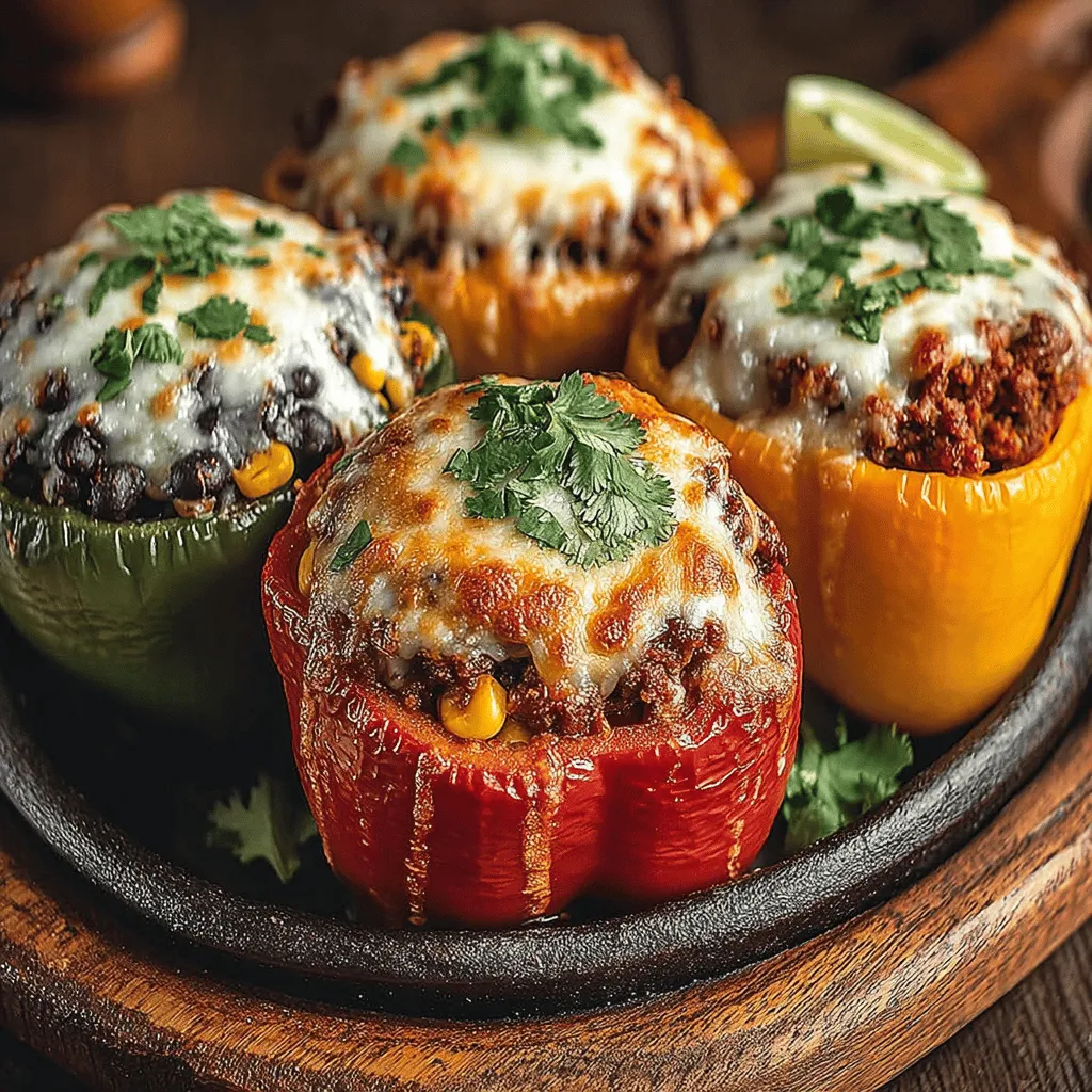 The beauty of taco-stuffed bell peppers lies in their diverse ingredients, each contributing unique flavors and nutritional benefits. Here’s a closer examination of the main components that come together to create this delicious dish.