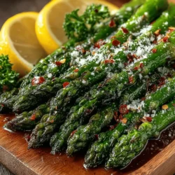 Zesty Garlic Lemon Roasted Asparagus