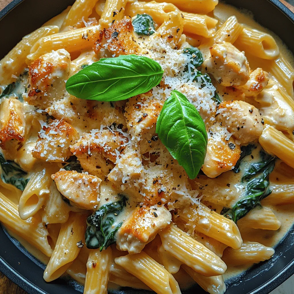 In today’s fast-paced world, finding a delicious and satisfying meal that can be prepared in under an hour is essential for many home cooks. If you are looking for a dish that combines flavor, nutrition, and ease of preparation, look no further than Creamy Chicken and Spinach Skillet Pasta. This delightful recipe is an ideal solution for busy weeknights or leisurely weekends alike, offering a harmonious blend of tender chicken, fresh spinach, and a rich, creamy sauce enveloping perfectly cooked pasta. It’s a dish that not only fills the belly but also warms the heart, making it a favorite among families and individuals alike.