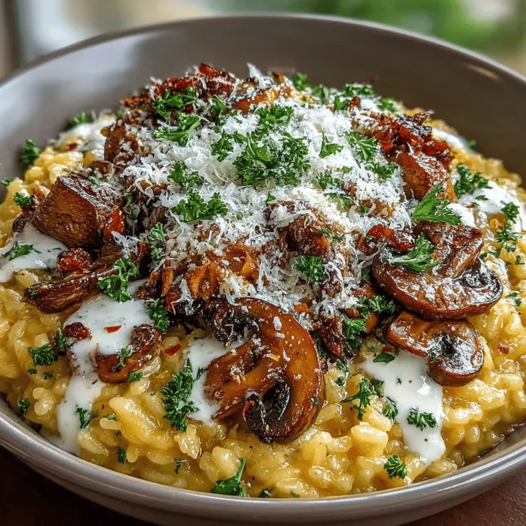 Risotto is a classic Italian dish that has earned a beloved place in kitchens around the world. Known for its creamy texture and rich flavor, this rice dish embodies the heart of Italian home cooking. The beauty of risotto lies not just in its taste, but also in its versatility; it can be dressed up for a special occasion or served as a comforting weeknight meal. Among the myriad variations of this dish, the Quick and Creamy Mushroom Risotto Delight stands out for its simplicity and the earthy, aromatic qualities of mushrooms. Perfect for busy weeknights or as an elegant centerpiece for dinner parties, this risotto recipe is sure to impress.