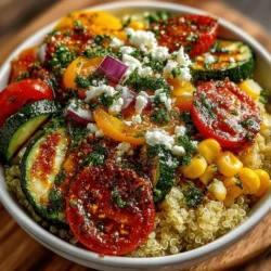 The dressing is the secret to elevating your Zesty Lemon Herb Quinoa and Veggie Bowl. It brings together the flavors, adding brightness and depth to the dish. To create a well-balanced dressing, start with the following ingredients: