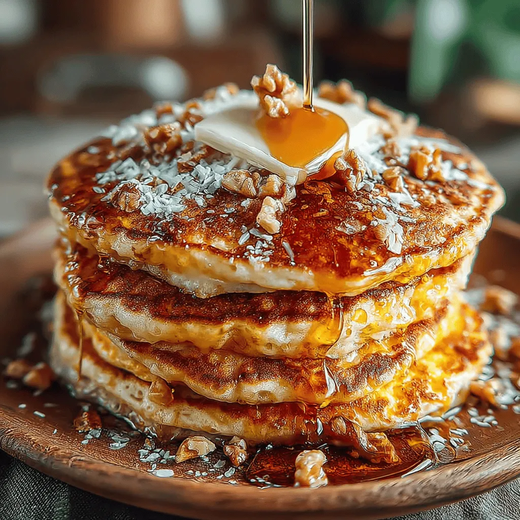 - 1 cup all-purpose flour - 1 tablespoon baking powder - 1 teaspoon ground cinnamon - 1/2 teaspoon ground nutmeg - 1/2 teaspoon ground ginger - 1/4 teaspoon ground cloves - 1/4 teaspoon salt - 1 cup pumpkin puree (canned or homemade) - 1/2 cup milk - 2 large eggs - 1/4 cup brown sugar - 1 teaspoon vanilla extract - 2 tablespoons butter (melted), plus more for cooking - Optional toppings: chopped walnuts, pecans, and maple syrup