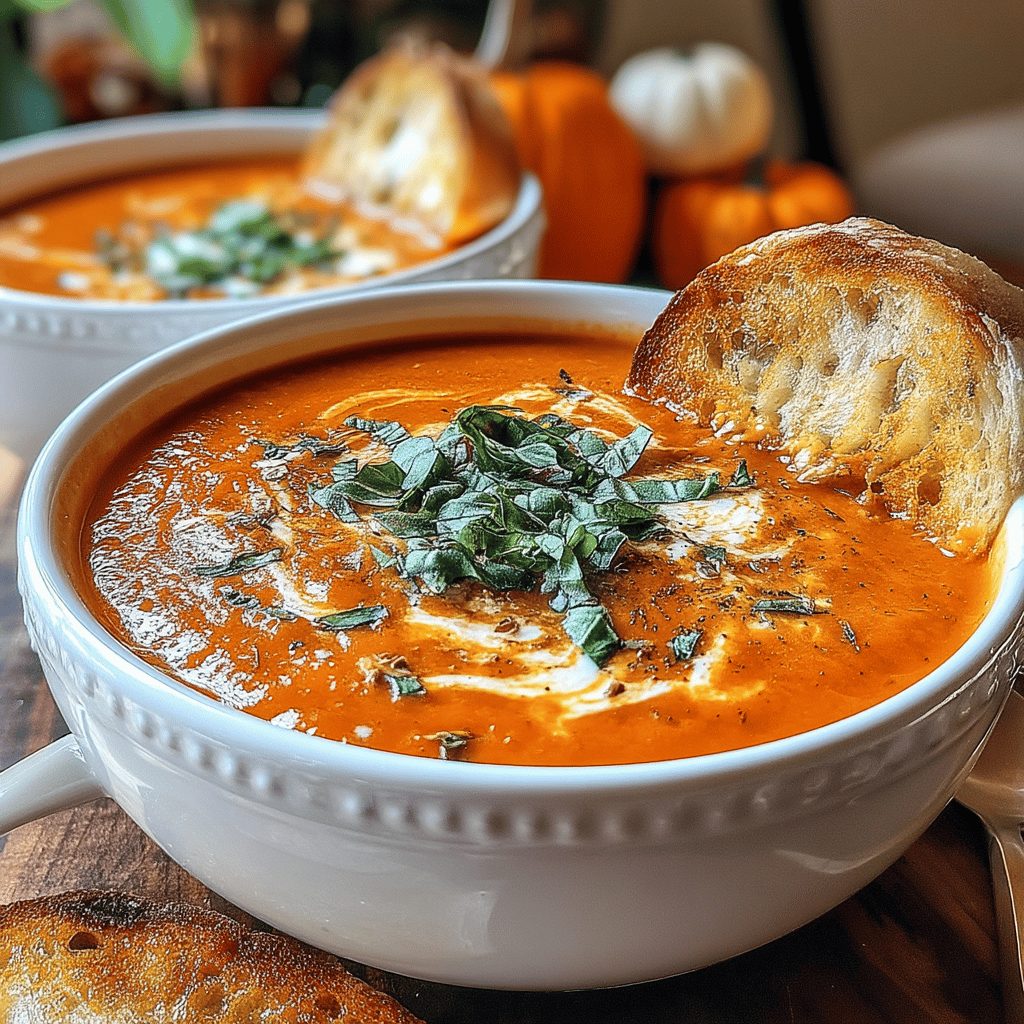 As the leaves begin to turn and a crispness fills the air, there’s nothing quite like curling up with a warm, comforting bowl of soup. This Fall-Inspired Slow Cooker Creamy Tomato Basil Soup captures the essence of the season, blending ripe tomatoes, fresh basil, and a touch of cream into a luscious concoction that warms both heart and soul.
