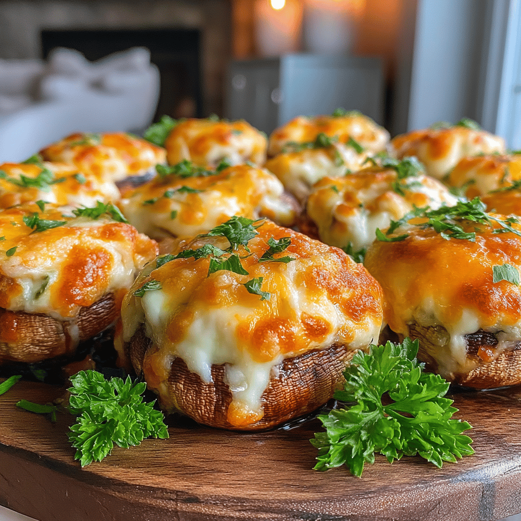 If you’re looking for an appetizer that’s not only packed with flavor but also delivers a healthier twist on a classic favorite, then these Healthy Twist on Cheesy Spinach Dip Stuffed Mushrooms are just what you need! Perfect for gatherings, game days, or a cozy night in, these stuffed mushrooms combine the rich, creamy goodness of spinach dip with the earthy, umami flavors of fresh mushrooms.