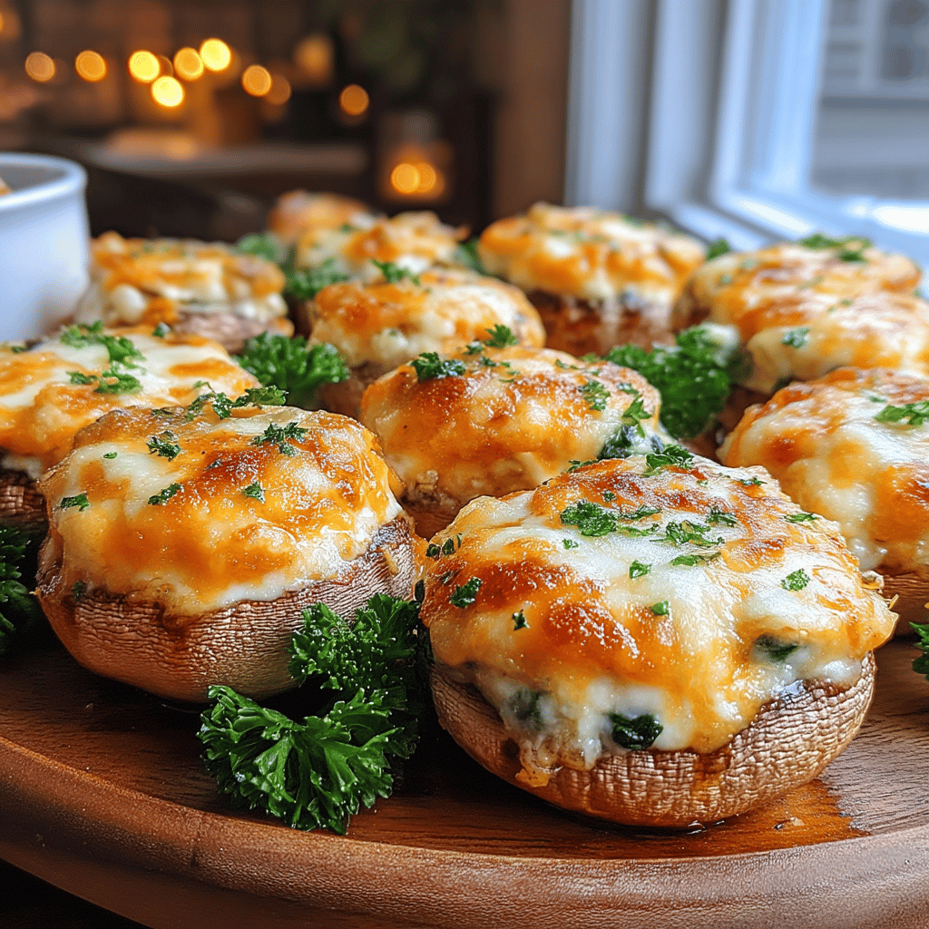 If you’re looking for an appetizer that’s not only packed with flavor but also delivers a healthier twist on a classic favorite, then these Healthy Twist on Cheesy Spinach Dip Stuffed Mushrooms are just what you need! Perfect for gatherings, game days, or a cozy night in, these stuffed mushrooms combine the rich, creamy goodness of spinach dip with the earthy, umami flavors of fresh mushrooms.