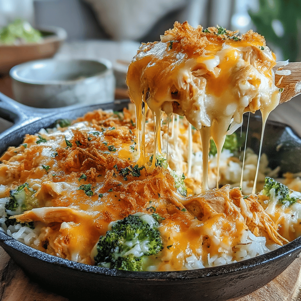 Welcome to a recipe that's destined to become a weeknight dinner favorite: Minute Cheesy Chicken & Broccoli Skillet Casserole! This dish combines the comforting flavors of cheese, tender chicken, and vibrant broccoli in a one-pan wonder that’s not only quick to prepare but also incredibly satisfying. Perfect for busy evenings when you crave something hearty without spending hours in the kitchen, this casserole comes together in just minutes and features minimal cleanup.