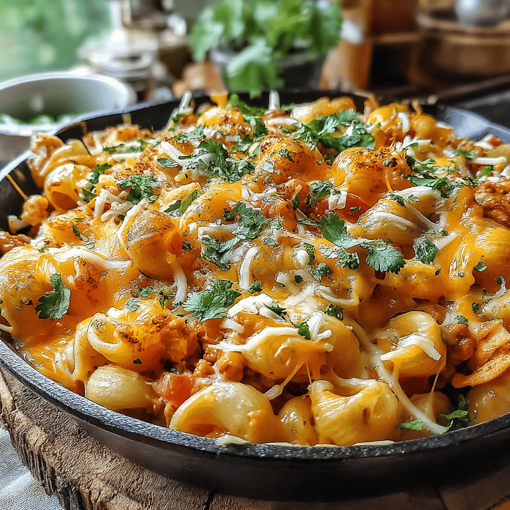 Welcome to your new favorite weeknight dinner! If you're looking for a dish that combines the comforting goodness of creamy macaroni and cheese with the bold flavors of taco seasonings, you’ve come to the right place. This Quick & Comforting Skillet Cheesy Taco Macaroni is not only incredibly easy to make, but it also packs a delightful punch of flavor that will please both kids and adults alike.